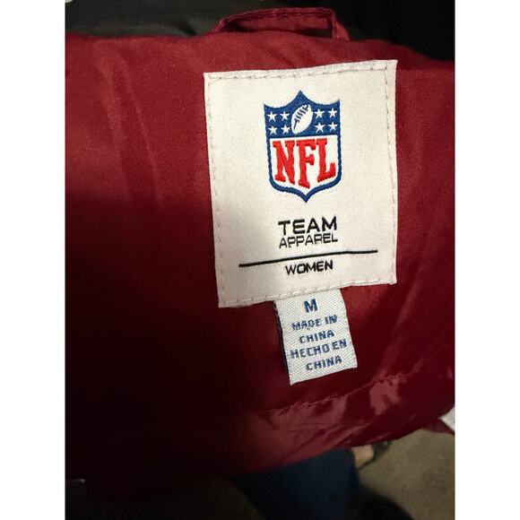 NFL- Arizona Cardinals Red quilted women’s coat- medium - Picture 5 of 5